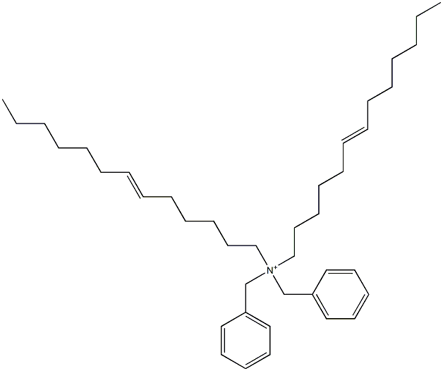 Di(6-tridecenyl)dibenzylaminium Struktur