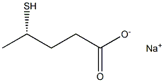 [S,(+)]-4-Mercaptovaleric acid sodium salt Struktur