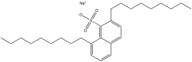 2,8-Dinonyl-1-naphthalenesulfonic acid sodium salt Struktur