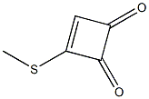 3-(Methylthio)-3-cyclobutene-1,2-dione Struktur