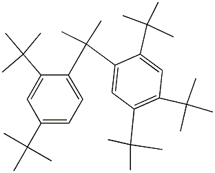 2-(2,4,5-Tri-tert-butylphenyl)-2-(2,4-di-tert-butylphenyl)propane Struktur