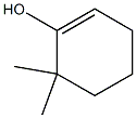 6,6-Dimethyl-1-cyclohexen-1-ol Struktur