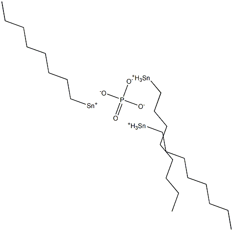 Phosphoric acid octyl=tin(II) salt Struktur