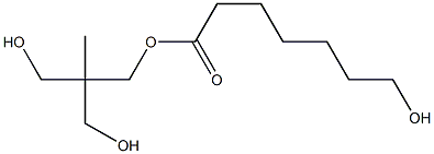 7-Hydroxyheptanoic acid 2,2-bis(hydroxymethyl)propyl ester Struktur