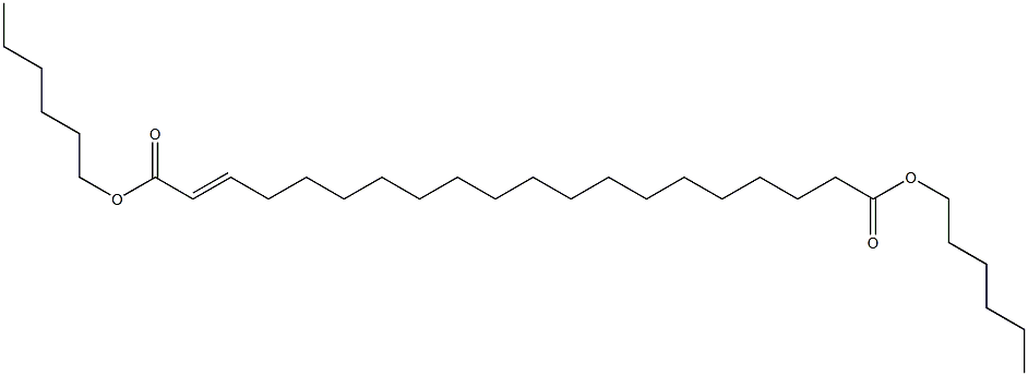 2-Icosenedioic acid dihexyl ester Struktur