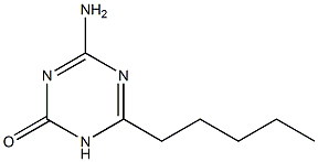 4-Amino-6-pentyl-1,3,5-triazin-2(1H)-one Struktur