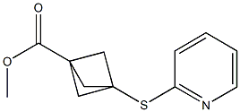 3-(2-Pyridylthio)bicyclo[1.1.1]pentane-1-carboxylic acid methyl ester Struktur