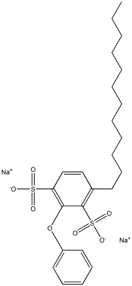 3-Dodecyl[oxybisbenzene]-2,6-disulfonic acid disodium salt Struktur