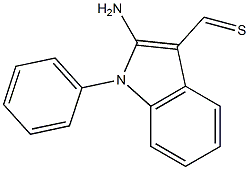 1-Phenyl-2-amino-1H-indole-3-carbothialdehyde Struktur