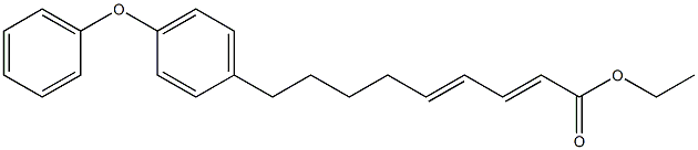 9-(p-Phenoxyphenyl)-2,4-nonadienoic acid ethyl ester Struktur