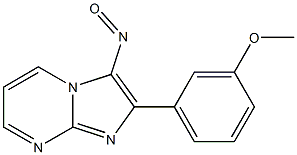 2-(3-Methoxyphenyl)-3-nitrosoimidazo[1,2-a]pyrimidine Struktur