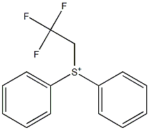 Diphenyl(2,2,2-trifluoroethyl)sulfonium Struktur