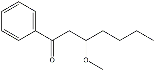 3-Methoxy-1-phenyl-1-heptanone Struktur