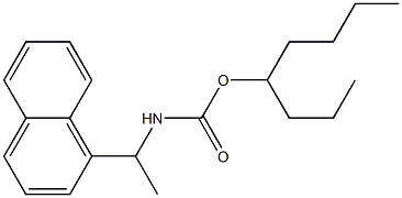 N-[1-(1-Naphtyl)ethyl]carbamic acid (1-propylpentyl) ester Struktur