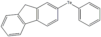 2-(Phenyltelluro)-9H-fluorene Struktur