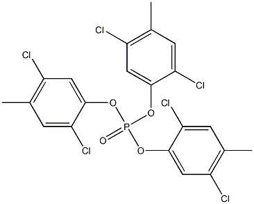 Phosphoric acid tris(2,5-dichloro-4-methylphenyl) ester Struktur