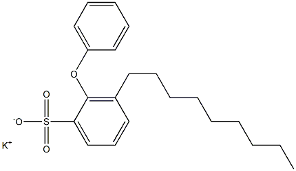 3-Nonyl-2-phenoxybenzenesulfonic acid potassium salt Struktur