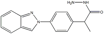 2-[p-(2H-Indazol-2-yl)phenyl]propionic acid hydrazide Struktur