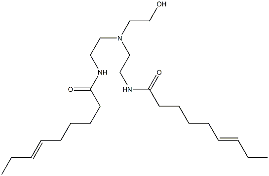 N,N'-[2-Hydroxyethyliminobis(2,1-ethanediyl)]bis(6-nonenamide) Struktur