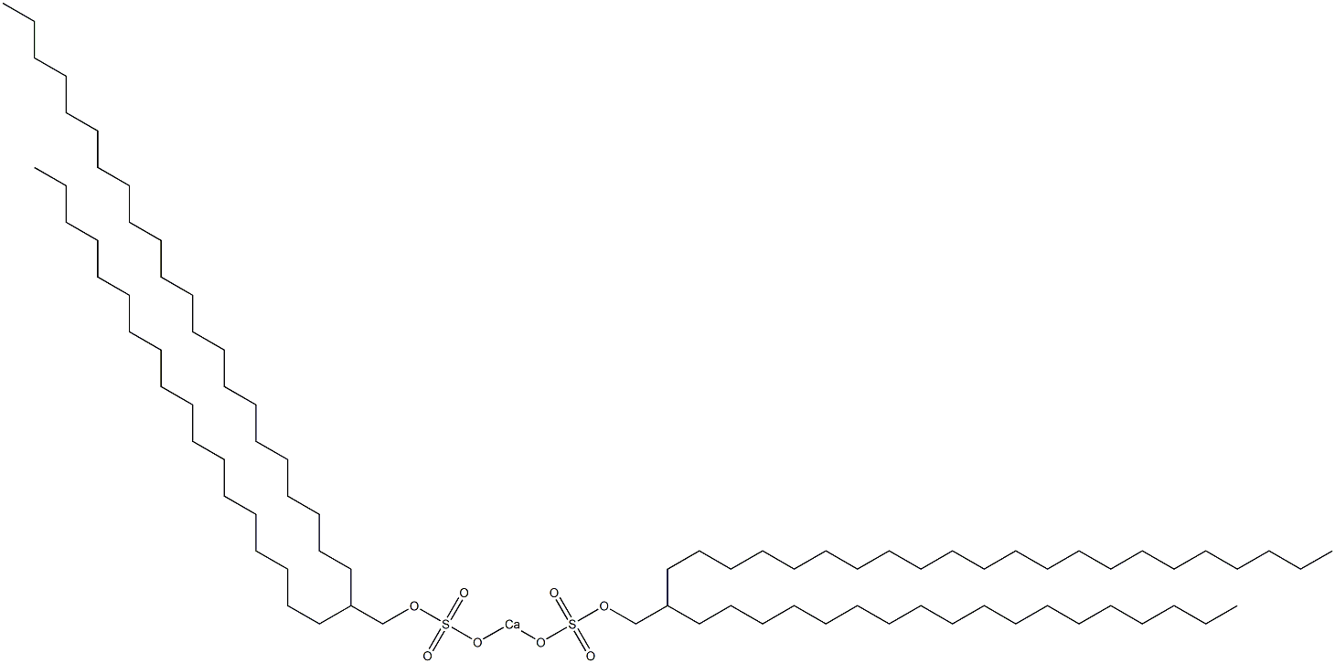 Bis(2-octadecyltetracosyloxysulfonyloxy)calcium Struktur