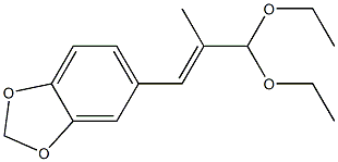 5-(3,3-Diethoxy-2-methyl-1-propenyl)-1,3-benzodioxole Struktur