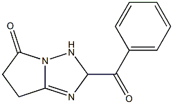 2-Benzoyl-2,3,6,7-tetrahydro-5H-pyrrolo[1,2-b][1,2,4]triazol-5-one Struktur