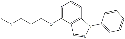 1-Phenyl-4-[3-(dimethylamino)propoxy]-1H-indazole Struktur