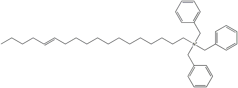 (13-Octadecenyl)tribenzylaminium Struktur