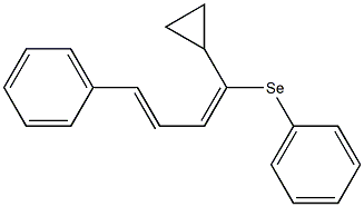 1-Cyclopropyl-4-phenyl-1-phenylseleno-1,3-butadiene Struktur