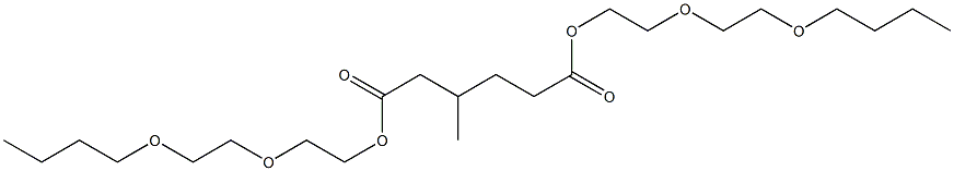 3-Methyladipic acid bis[2-(2-butoxyethoxy)ethyl] ester Struktur