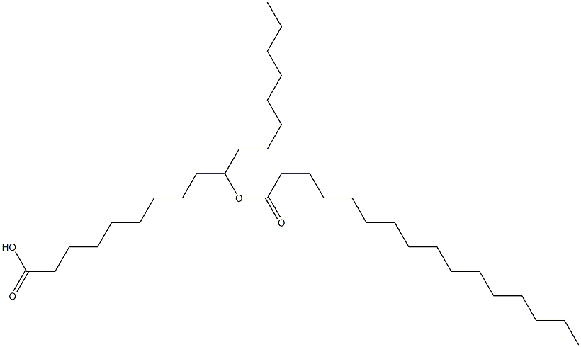 10-Palmitoyloxyoctadecanoic acid Struktur