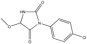 5-Methoxy-3-(4-chlorophenyl)imidazolidine-2,4-dione Struktur