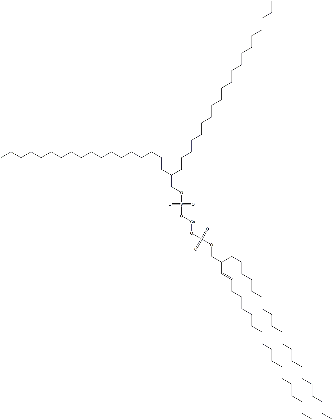 Bis[2-(1-octadecenyl)docosyloxysulfonyloxy]calcium Struktur