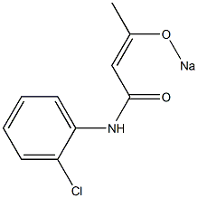 N-(3-Sodiooxycrotonoyl)-2-chloroaniline Struktur