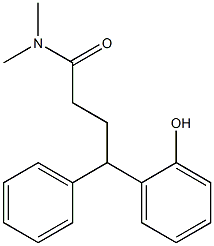 N,N-Dimethyl-4-(2-hydroxyphenyl)-4-phenylbutyramide Struktur