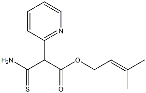 2-[[(3-Methyl-2-buten-1-yl)oxy]carbonyl]-2-(2-pyridyl)thioacetamide Struktur