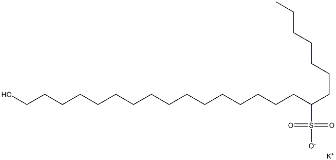 24-Hydroxytetracosane-8-sulfonic acid potassium salt Struktur