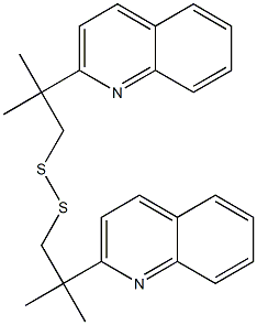 Bis[2-(quinolin-2-yl)-2-methylpropyl] persulfide Struktur