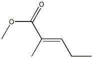 Methyl (E)-2-methyl-2-pentenoate Struktur