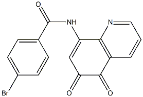 8-[(4-Bromobenzoyl)amino]quinoline-5,6-dione Struktur