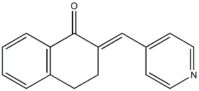 2-(4-Pyridinylmethylene)-1,2,3,4-tetrahydronaphthalene-1-one Struktur