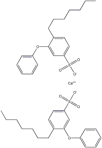 Bis(4-heptyl-3-phenoxybenzenesulfonic acid)calcium salt Struktur