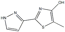 5-Methyl-2-(1H-pyrazol-3-yl)thiazol-4-ol Struktur