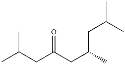 [S,(-)]-2,6,8-Trimethylnonane-4-one Struktur