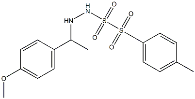 1-[1-(4-Methoxyphenyl)ethyl]-2-(tosylsulfonyl)hydrazine Struktur