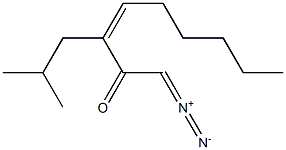 (Z)-1-Diazo-3-isobutyl-3-nonen-2-one Struktur