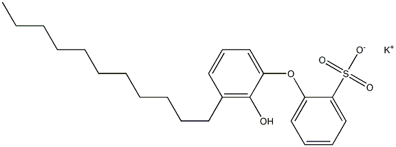 2'-Hydroxy-3'-undecyl[oxybisbenzene]-2-sulfonic acid potassium salt Struktur