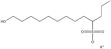 13-Hydroxytridecane-4-sulfonic acid potassium salt Struktur