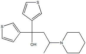 1,1-Di(3-thienyl)-3-piperidino-1-butanol Struktur