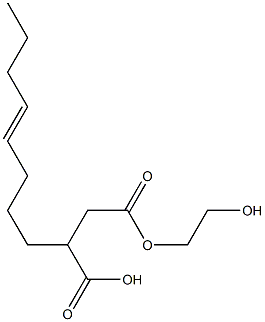 3-(4-Octenyl)succinic acid hydrogen 1-(2-hydroxyethyl) ester Struktur